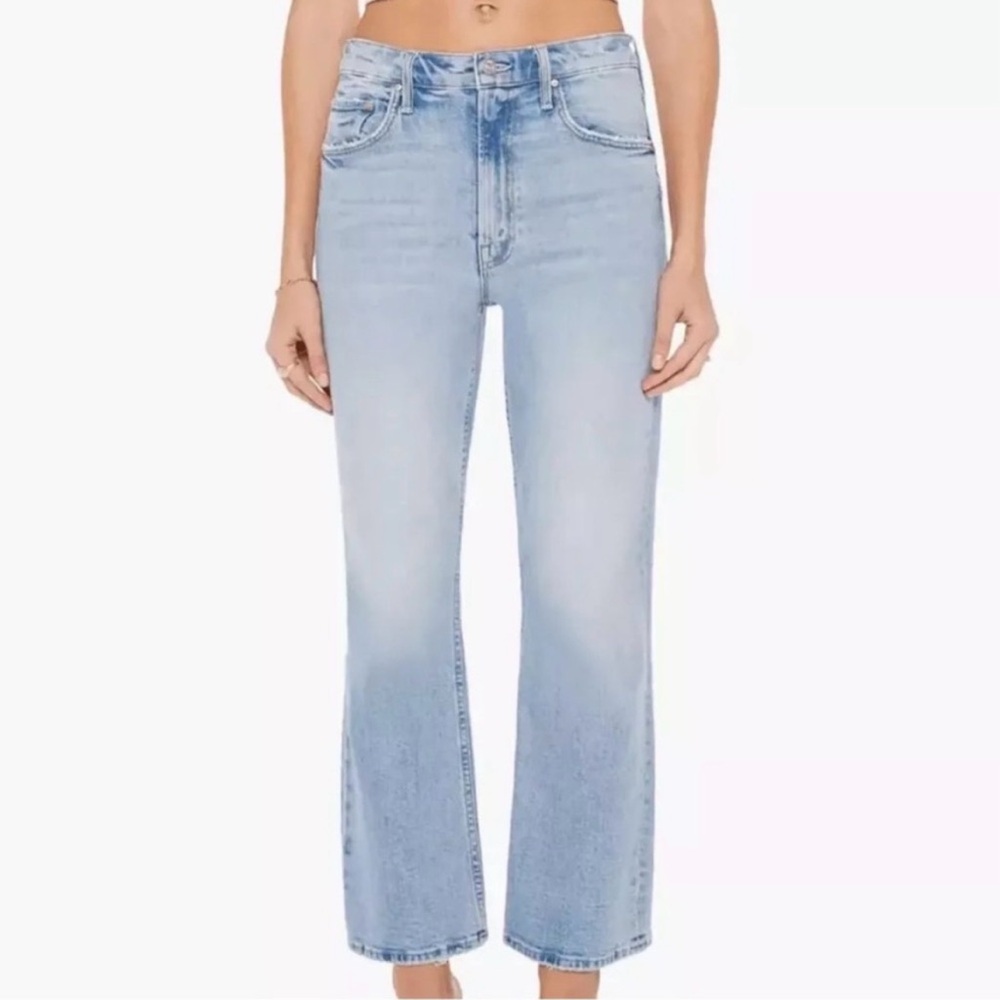 MOTHER THE SCOOTER ANKLE High-Rise Straight Jeans